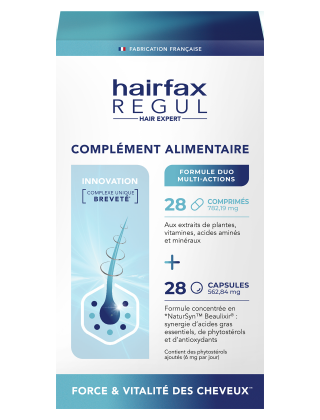 HAIRFAX REGUL - COMPLEMENT ALIMENTAIRE - 28 CAPSULES + 28 COMPRIMES