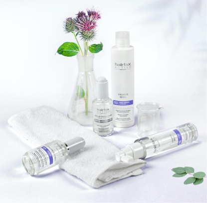 Découvrez les soins Hairfax 100% fabriqués en France pour purifier les cuirs chevelus irrités